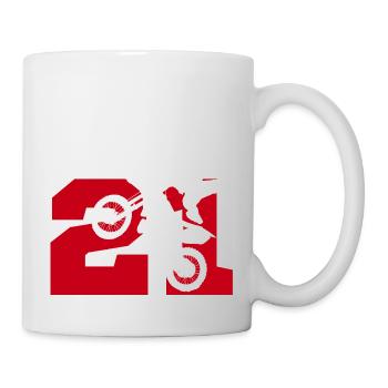 Moto 21 biker - Mug - white - Right