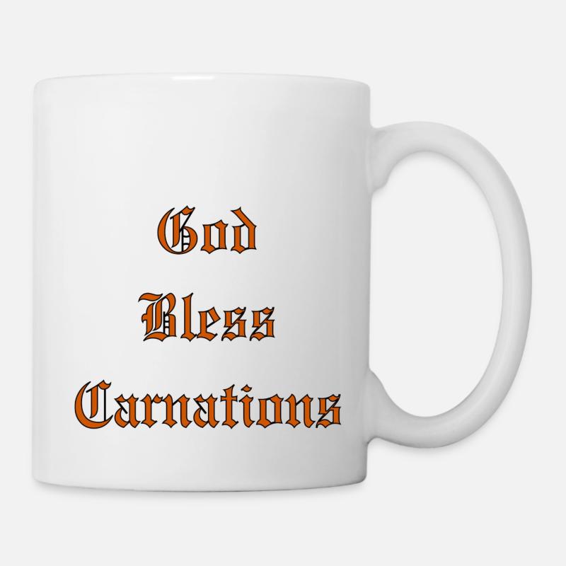 Que Dieu bénisse les œillets - Mug blanc - blanc