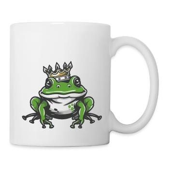 Frosch Kopf Krone - Tasse - Weiß - Rechts