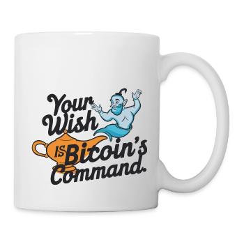 Bitcoin Genie - Ihr Wunsch ist Bitcoins Befehl - Tasse - Weiß - Rechts