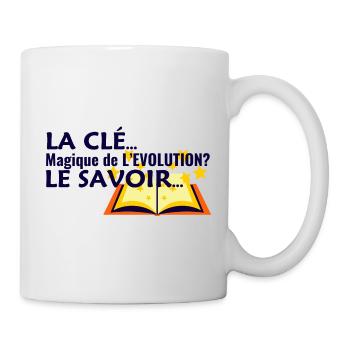 The Magic Key to Evolution: Knowledge... - Mug - white - Right