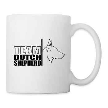 TEAM Dutch Shepherd Hunde Hund Wilsigns - Tasse - Weiß - Rechts
