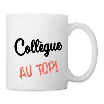 COLLEGUE. DEPART. EMPLOI. HUMOUR. MANAGER. CHEF - Mug blanc - blanc - Droite