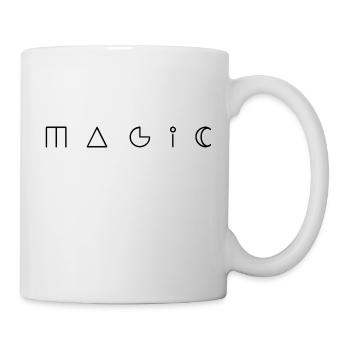 Magic Wort mit mystischen Symbolen Minimalismus - Tasse - Weiß - Rechts