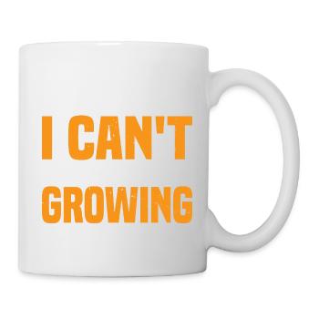 I Can't I'm Busy Growing A Human 3 - Tasse - Weiß - Rechts