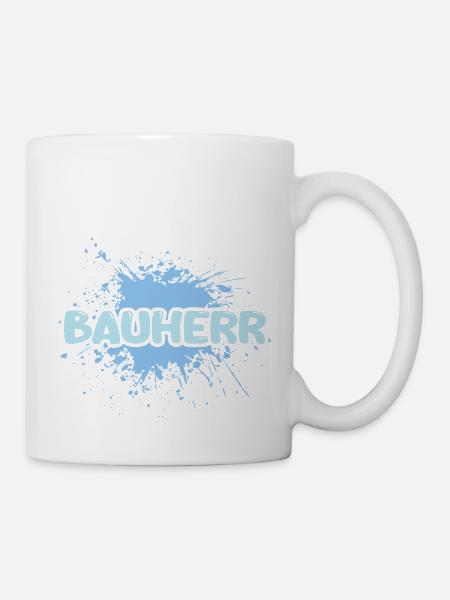 Job Bauherr - Tasse - Weiß