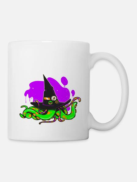 Le chapeau d'Halloween - Mug blanc - blanc