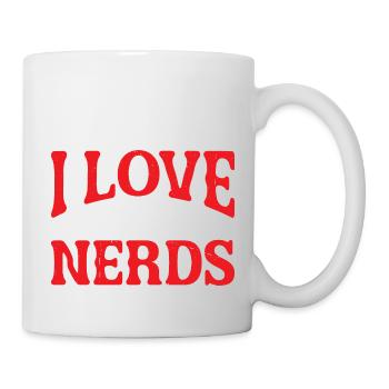 I Love Hot Nerds 2 - Tasse - Weiß - Rechts