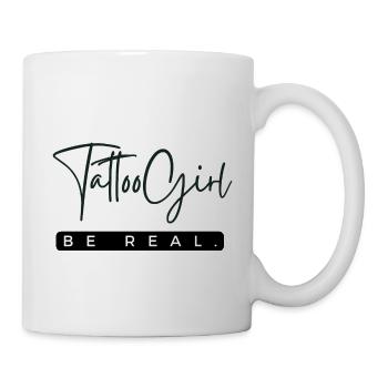 Design TattooGirl BE REAL - Mug blanc - blanc - Droite