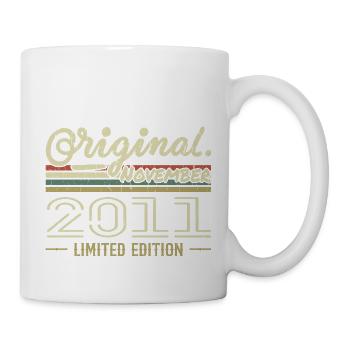 Novembre 2011 - Cadeau Anniversaire Novembre 2011 - Mug blanc - blanc - Droite