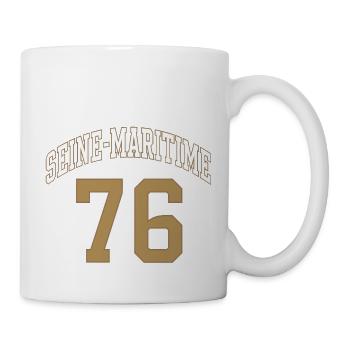 Seine-Maritime 76 - Mug blanc - blanc - Droite