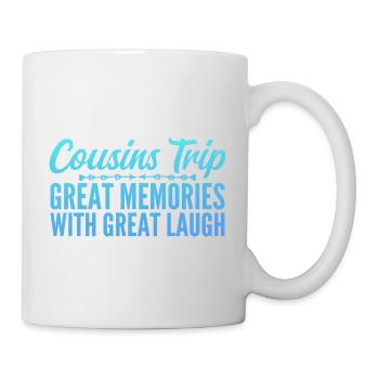 Cousin-Reise 2025 - Tasse - Weiß - Rechts