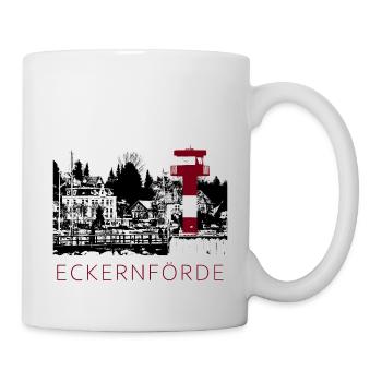 Leuchtturm Eckernförde - Tasse - Weiß - Rechts