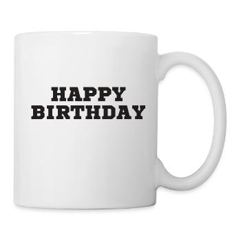 Bon anniversaire - Mug blanc - blanc - Droite