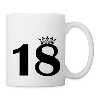 18 krone - Tasse - Weiß - Rechts