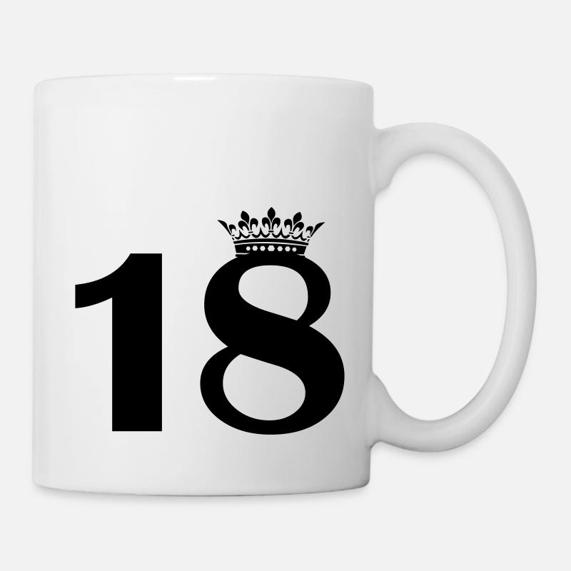18 krone - Tasse - Weiß