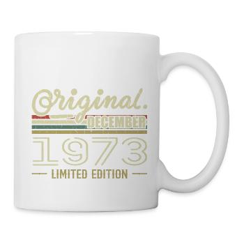 December 1973 Birthday December 1973 December - Mug - white - Right