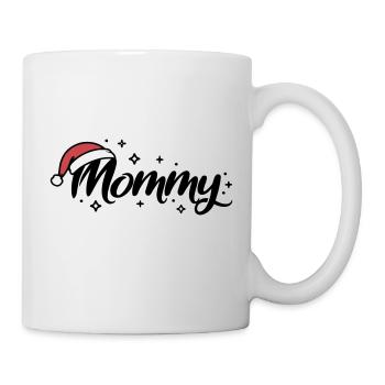 Weihnachtsmütze Mommy Mama - Tasse - Weiß - Rechts