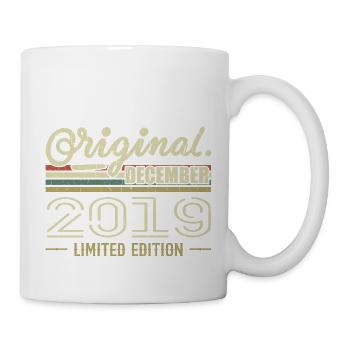 Décembre 2019 anniversaire Décembre 2019 Décembre - Mug blanc - blanc - Droite