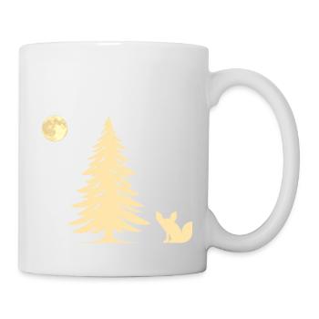 Fuchs im Wald - Geschenkidee - Tasse - Weiß - Rechts