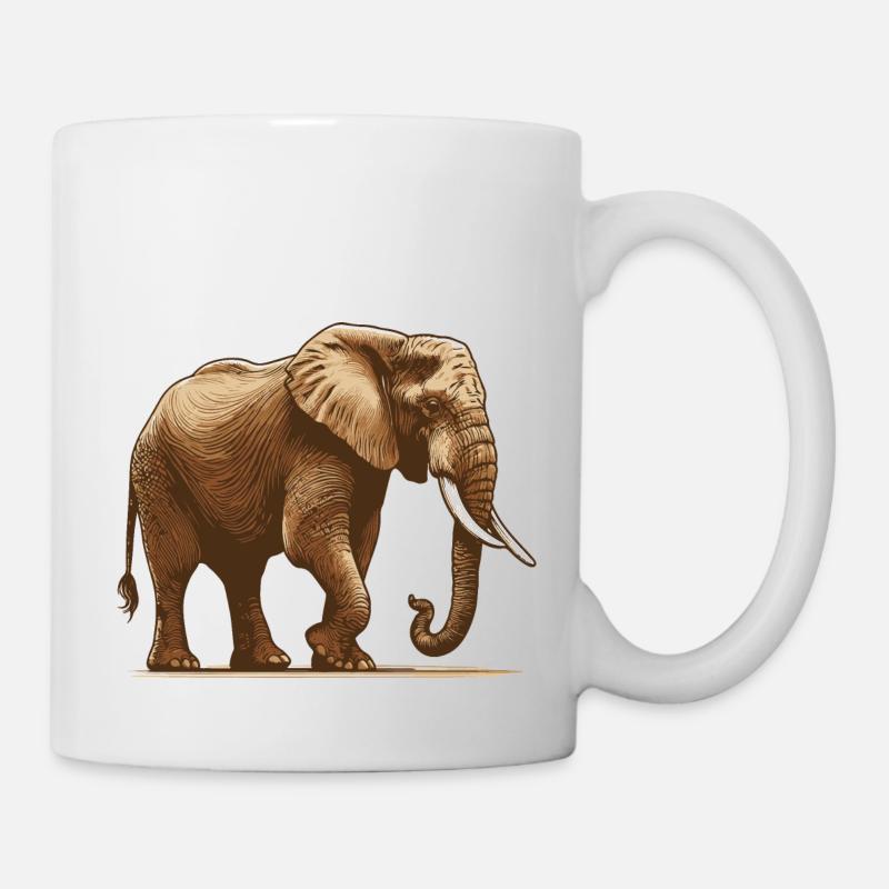 Elephant - Mug - white