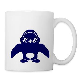 Penguin Bodybuilder Lunettes de soleil Casque Muscles - Mug blanc - blanc - Droite