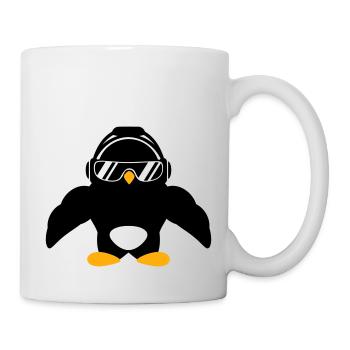 Penguin Bodybuilder Lunettes de soleil Casque Muscles - Mug blanc - blanc - Droite