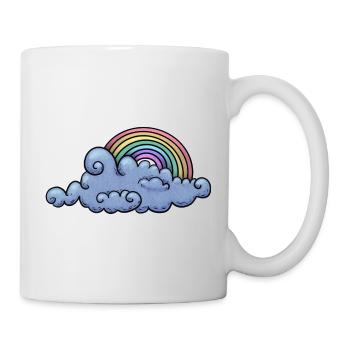 Rainbow cloud - Mug - white - Right