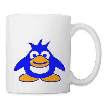 Pingouin mignon bébé enfant bambin heureux cool - Mug blanc - blanc - Droite