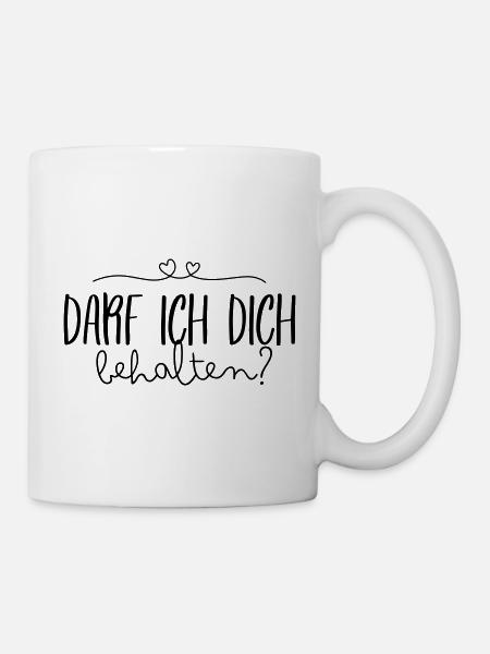 Est-ce que je peux vous garder ? | Dicton pour les amoureux - Mug blanc - blanc