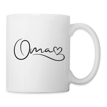 Granny Font with Heart - Mug - white - Right