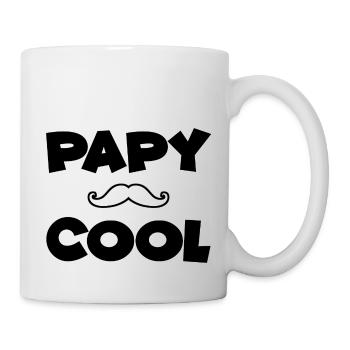 tee shirt papy cool - Mug blanc - blanc - Droite