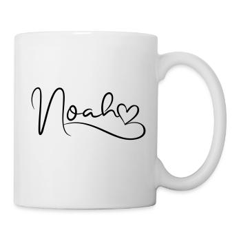 Noah Name First Name Heart Decor - Mug - white - Right