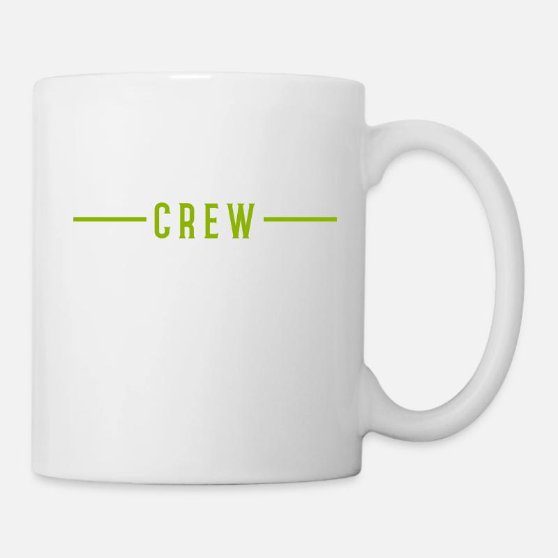 crew strich - Tasse - Weiß