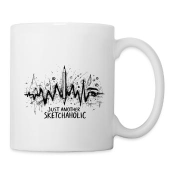 Zeichnen & Skizzieren - Sketchaholic Heartbeat - Tasse - Weiß - Rechts