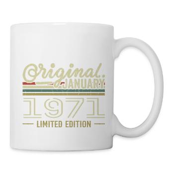 January 1971 Birthday January 1971 Gift 1971 - Mug - white - Right