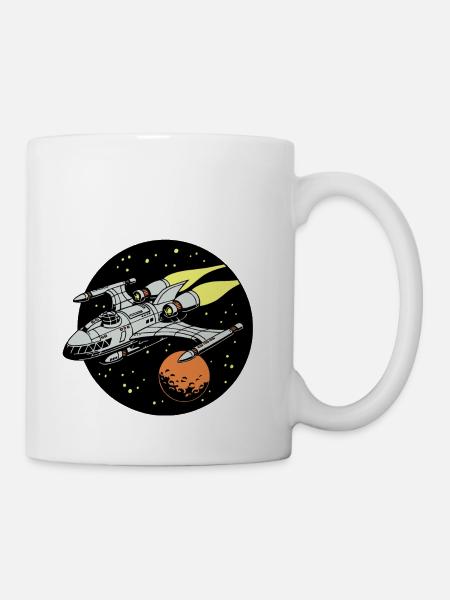 Raumschiff - Tasse - Weiß