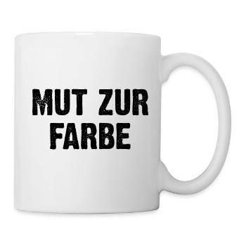Mut Zur Farbe - Tasse - Weiß - Rechts