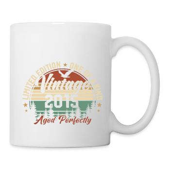 Jahrgang 2015 Retro 2015 Geburtstagsgeschenk 2015 - Tasse - Weiß - Rechts