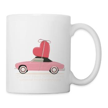 A heart that can go anywhere Love has no limits - Mug - white - Right