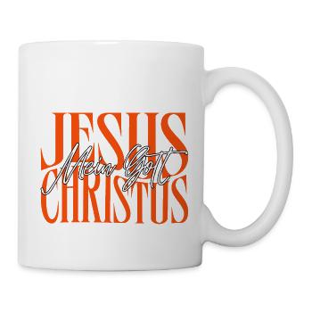 Jesus Mein Gott - Tasse - Weiß - Rechts
