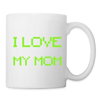 I Love My Mom - Gamer Teen Boys Funny Video Game - Mug blanc - blanc - Droite