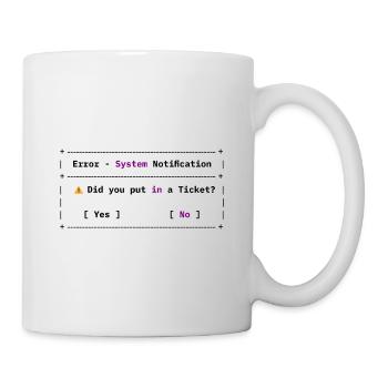 Avez-vous créé un billet ? Mème informatique drôle - Mug blanc - blanc - Droite
