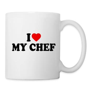 I love my chef - Mug - white - Right