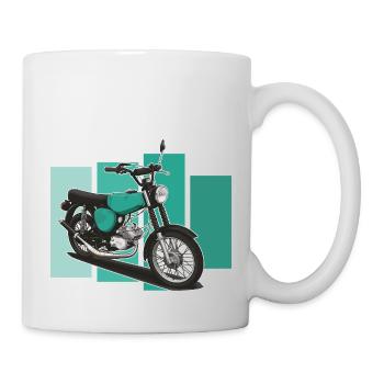 S51 (turquoise) // Illustration - Mug blanc - blanc - Droite