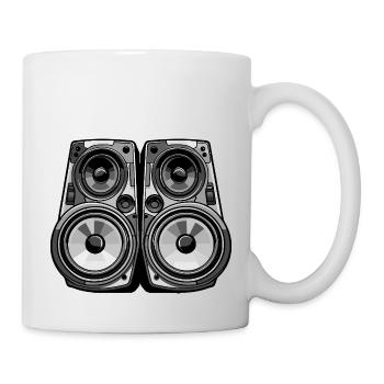 Musik Boxen Party - Tasse - Weiß - Rechts