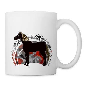 Pferd - Tasse - Weiß - Rechts