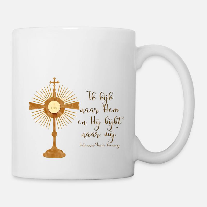 Je le regarde - Johannes-Maria Vianney - Mug blanc - blanc