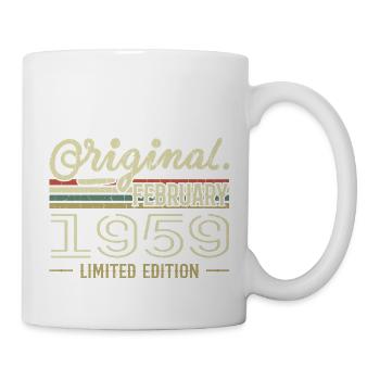 Cadeau Février 1959 - Anniversaire Février 1959 - Mug blanc - blanc - Droite