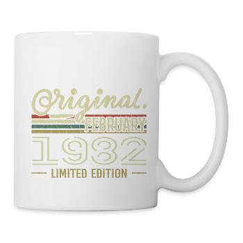 Cadeau Février 1982 - Anniversaire Février 1982 - Mug blanc - blanc - Droite